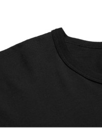 schwarzes T-shirt von Reigning Champ