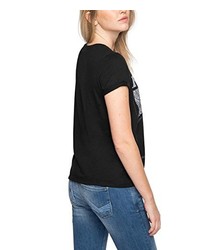 schwarzes T-shirt von edc by Esprit