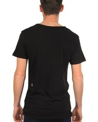 schwarzes T-shirt von Eleven Paris