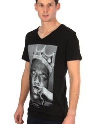 schwarzes T-shirt von Eleven Paris