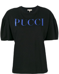 schwarzes T-shirt von Emilio Pucci