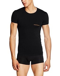 schwarzes T-shirt von Emporio Armani