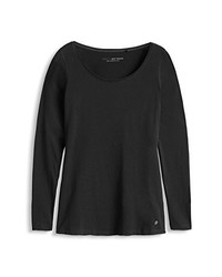 schwarzes T-shirt von Esprit