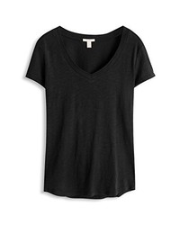 schwarzes T-shirt von Esprit