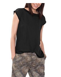 schwarzes T-shirt von ESPRIT Collection