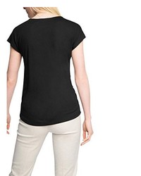 schwarzes T-shirt von ESPRIT Collection