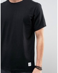 schwarzes T-shirt von Converse