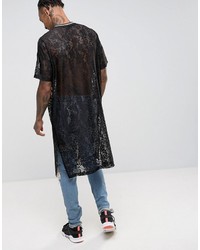 schwarzes T-shirt von Asos