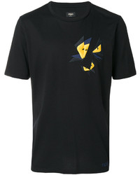 schwarzes T-shirt von Fendi