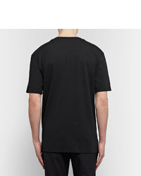 schwarzes T-shirt von Public School