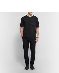 schwarzes T-shirt von Public School