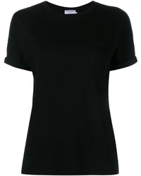 schwarzes T-shirt von Frame