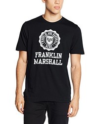 schwarzes T-shirt von Franklin & Marshall
