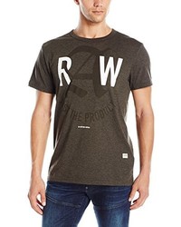 schwarzes T-shirt von G-Star RAW