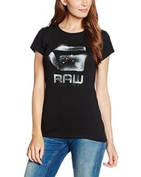 schwarzes T-shirt von G-Star Raw