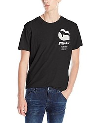 schwarzes T-shirt von G-Star RAW