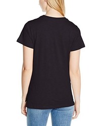 schwarzes T-shirt von Gestuz