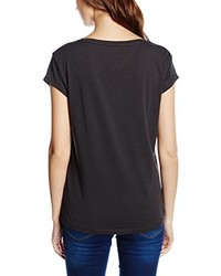 schwarzes T-shirt von Hilfiger Denim