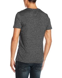 schwarzes T-shirt von Hilfiger Denim