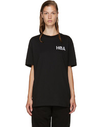 schwarzes T-shirt von Hood by Air