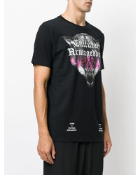 schwarzes T-shirt von Marcelo Burlon County of Milan