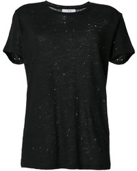 schwarzes T-shirt von IRO