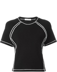 schwarzes T-shirt von J.W.Anderson