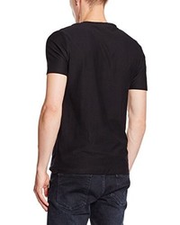 schwarzes T-shirt von JACK & JONES PREMIUM