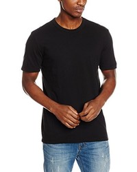 schwarzes T-shirt von James Perse