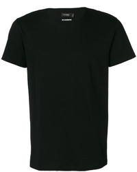 schwarzes T-shirt von Jil Sander