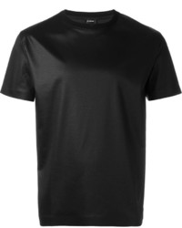 schwarzes T-shirt von Jil Sander