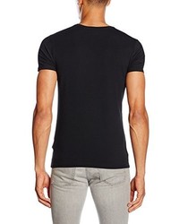 schwarzes T-shirt von Kaporal