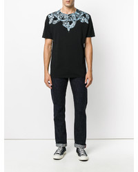 schwarzes T-shirt von Marcelo Burlon County of Milan