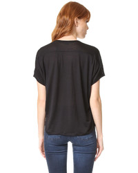 schwarzes T-shirt von Acne Studios