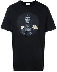 schwarzes T-shirt von Les Benjamins