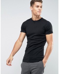 schwarzes T-shirt von Lindbergh