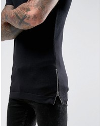 schwarzes T-shirt von Asos