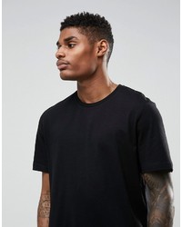 schwarzes T-shirt von Asos