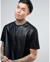 schwarzes T-shirt von Asos