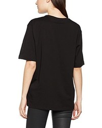 schwarzes T-shirt von Love Moschino