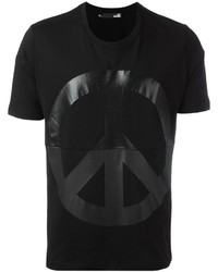 schwarzes T-shirt von Love Moschino