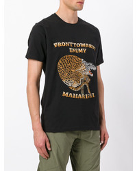 schwarzes T-shirt von MHI