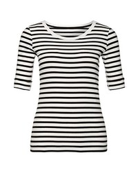 schwarzes T-shirt von Marc Cain Essentials