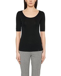 schwarzes T-shirt von Marc Cain Essentials