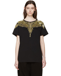 schwarzes T-shirt von Marcelo Burlon County of Milan