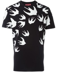 schwarzes T-shirt von McQ by Alexander McQueen