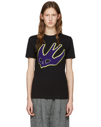 schwarzes T-shirt von MCQ