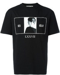 schwarzes T-shirt von McQ