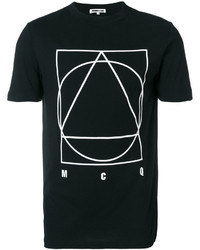 schwarzes T-shirt von McQ