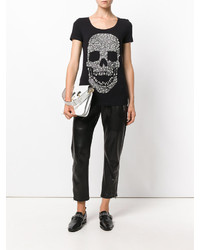 schwarzes T-shirt von Philipp Plein